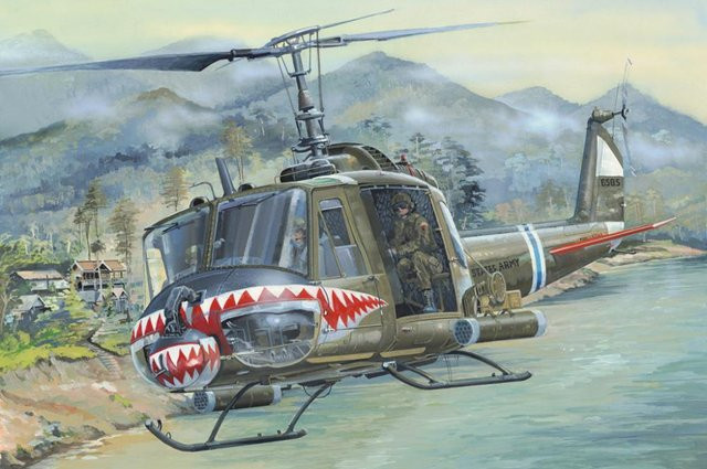 HobbyBoss UH-1 Huey B, Fahrzeug, 1:18 - Bild 1