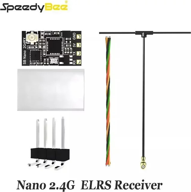 SpeedyBee Nano 2,4G ELRS Empfänger ExpressLRS Long Range FPV Drone Empfänger in Schwarz - Bild 1