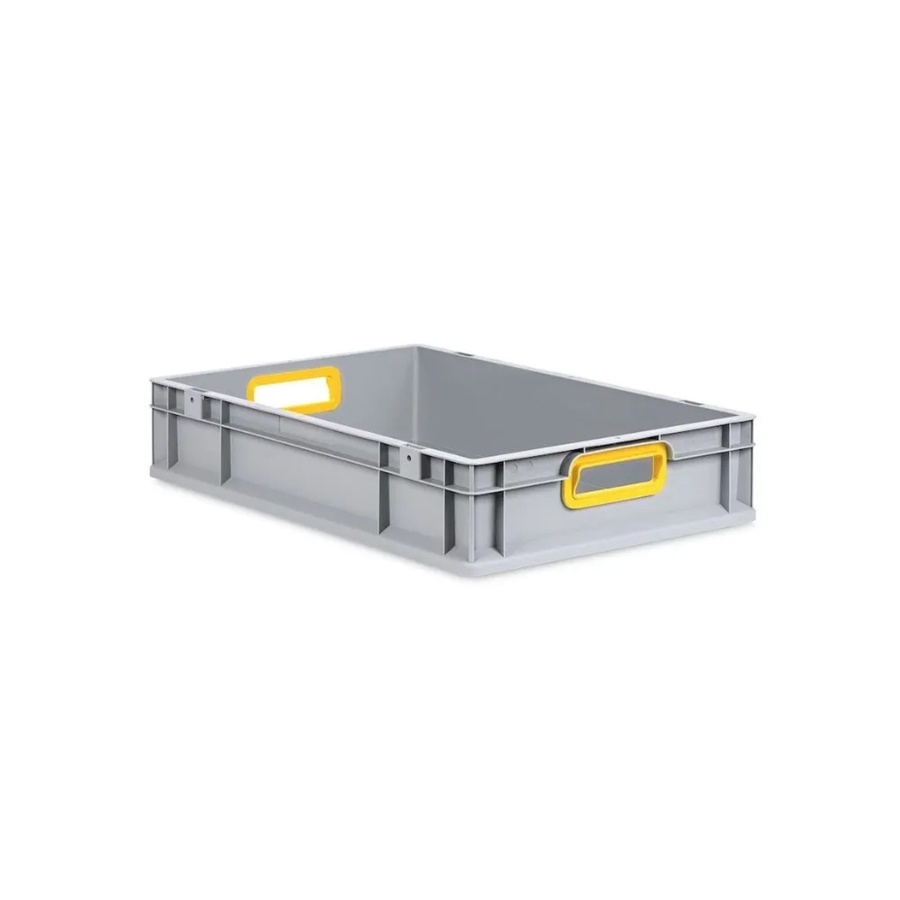 PROREGAL Eurobox Nextgen Color Transportbox mit Griffen, Gelb, H x B x T: 12 x 40 x 60 cm, 23 Liter - Bild 2