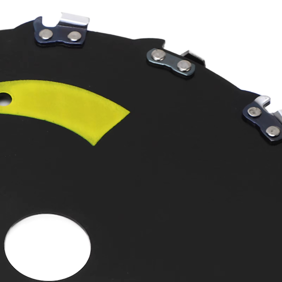 WALFRONT Kettensägenradscheibe aus legiertem Edelstahl in Schwarz für Holzschnitzereien und Kunststoffformung, Durchmesser: 17,78 cm, Dicke: 1,8 cm - Bild 4