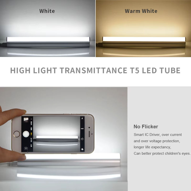 CHNAITEKE Aluminium LED Lichtleiste Weiß, moderne lineare LED Leuchtstoffröhre für Innenräume und Küche, 8W - Bild 2