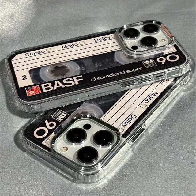 Xiaomi Handyhülle im Vintage Kassetten-Design Transparent für Redmi Note Pro Plus 5G 4G und diverse Modelle - Bild 1
