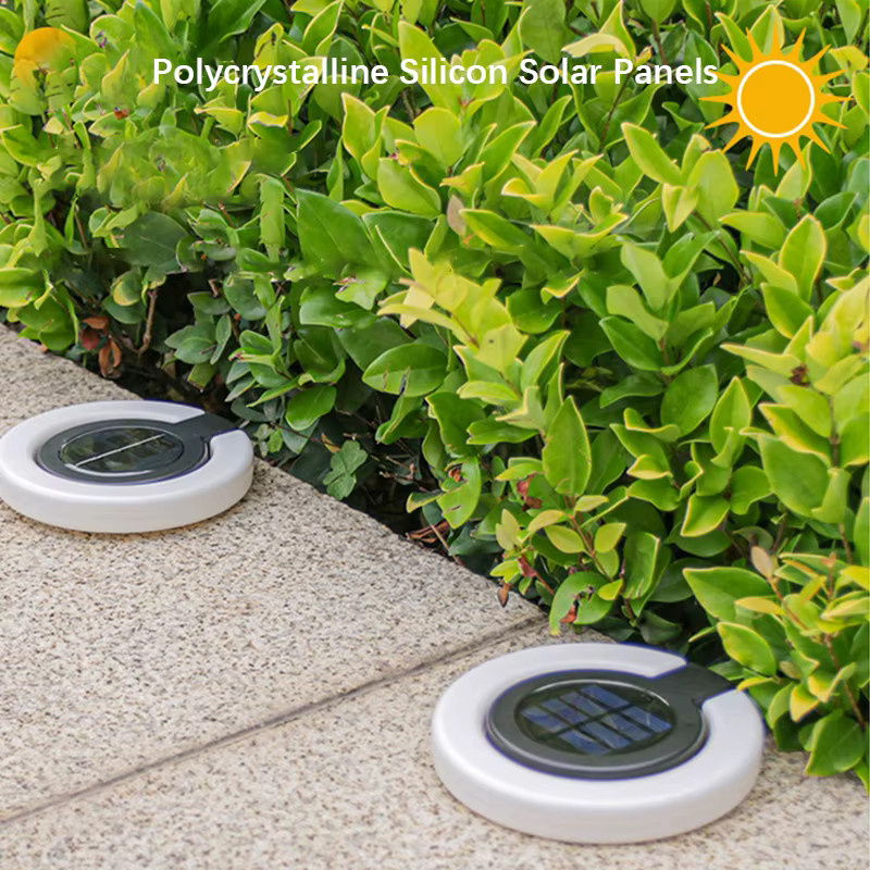4er-Pack Solar-Außenleuchten mit LED in Warmweiß, wasserdichte Stimmungsbeleuchtung aus Kunststoff für Garten, Terrasse und Gehweg - Bild 3