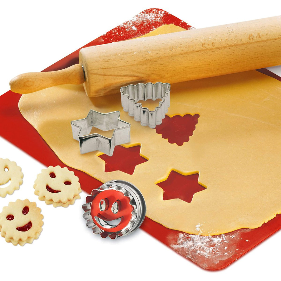 Dr. Oetker Backmatte Flexxibel Love aus Silikon, Rot, B: 30 cm, T: 38 cm - Bild 2