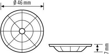 ESYLUX Abdeckung für Bewegungsmelder IP54 EB10423512 - Bild 1