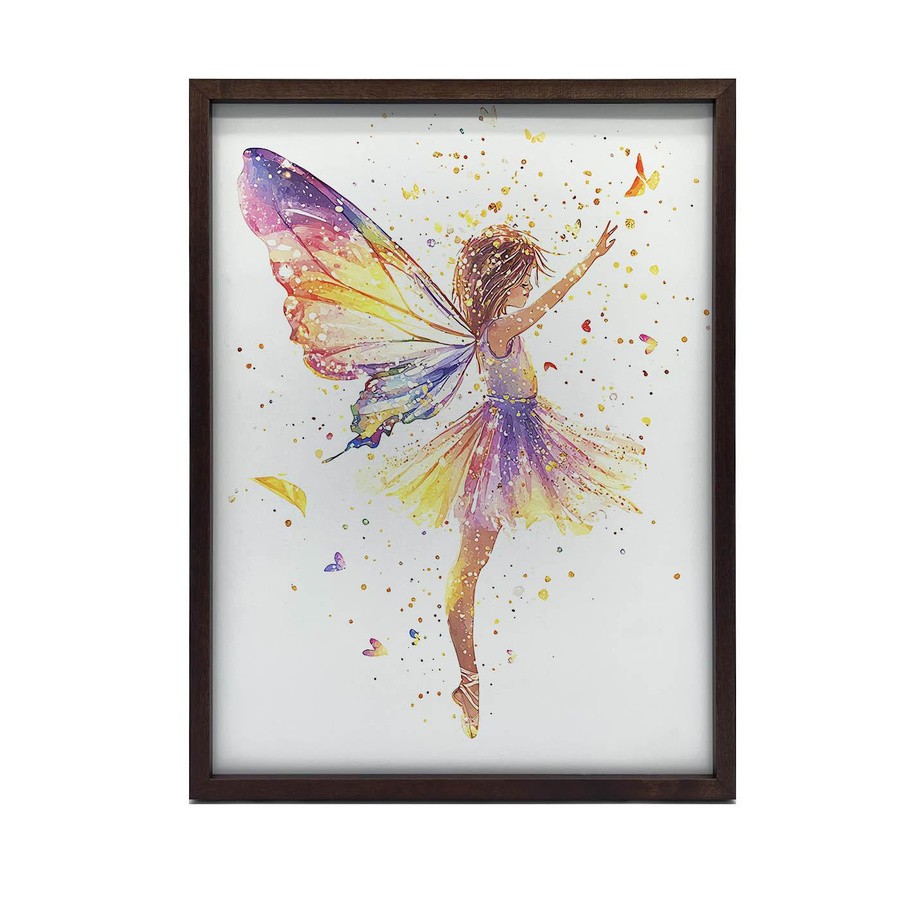 Fee-Dance Poster von iKable mit goldenem Aluminiumrahmen und mattem Papier, B: 40 cm, H: 50 cm, Multicolor - Bild 2