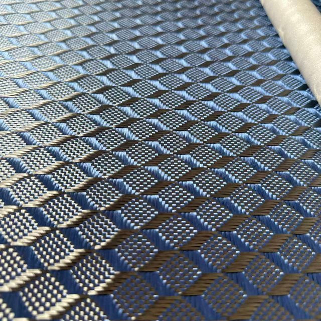 3K Kohlenstoffgewebe 2x2 3D Dreidimensionales Raummuster 240gsm mit 50 cm Breite - Bild 1