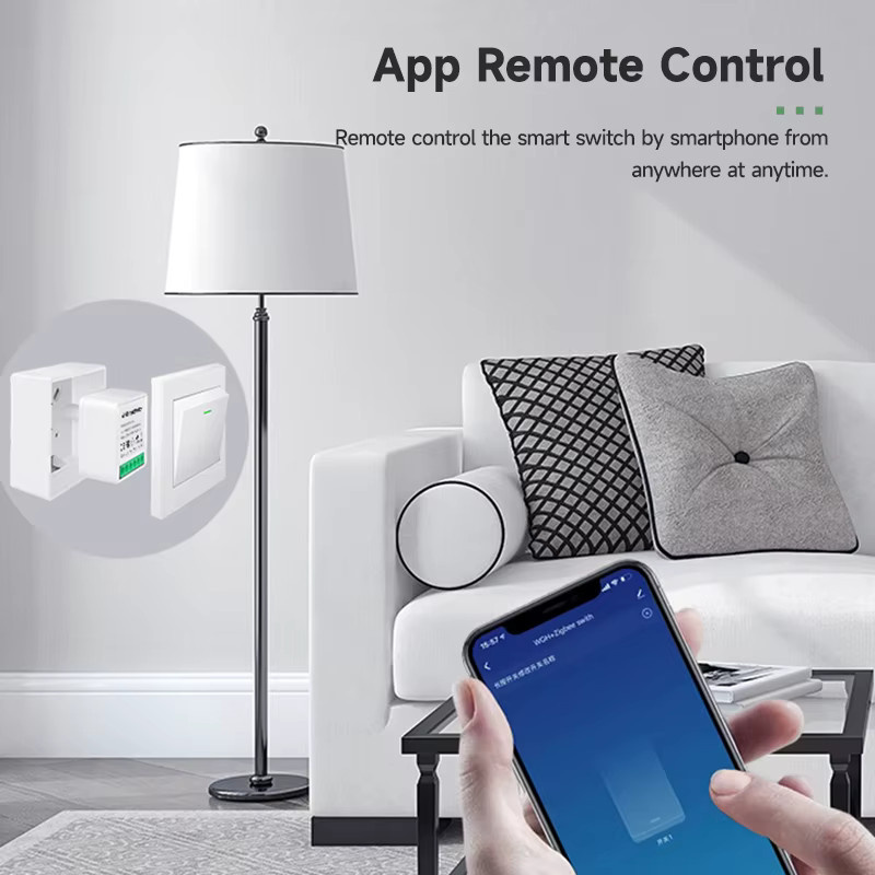 Tuya Smart Mini Wifi Schalter 16A DIY 2-Wege Relais mit Timer und Automatisierung in Weiß, kompatibel mit Alexa und Google Home - Bild 2