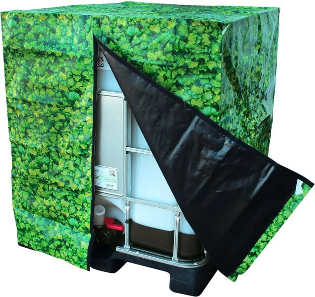 IBC Design-Cover Ivy Dekor-Haube für 1000 Liter IBC-Container - Bild 1