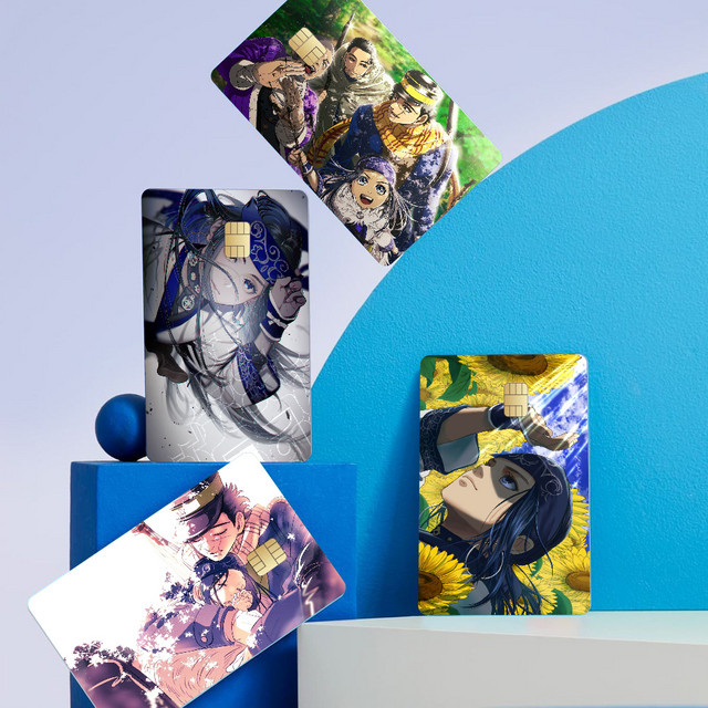 Golden Kamuy Poker Aufkleber in Gold und Multicolour für Kreditkarten und Debitkarten - Bild 1