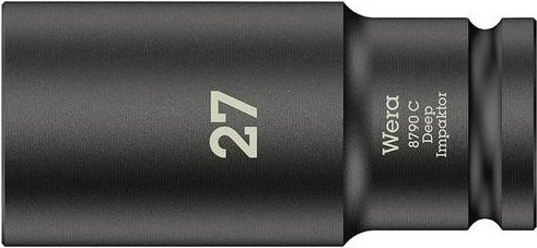 Wera Impaktor Deep Innen-Sechskant Steckschlüsseleinsatz 27 mm in Schwarz - Bild 1