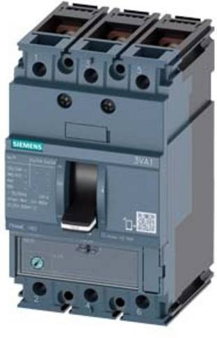 Siemens 3VA1112-4EE32-0AA0 Leistungsschalter in Grau mit einem Einstellbereich von 88 - 125A und einer Schaltspannung von max. 690 V/AC - Bild 1