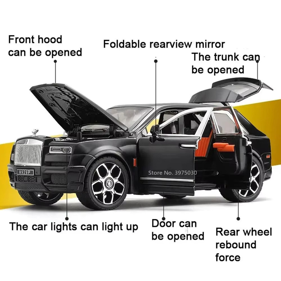 MAKEDA Rolls-Royce Cullinan, Spielzeugmodellauto, 1:20, Metall, Licht und Sound - Bild 5