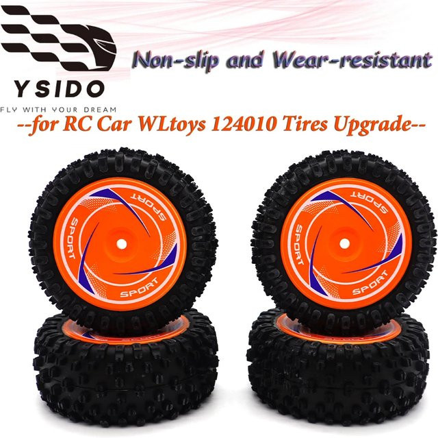 WLtoys RC-Car-Vorder- und Hinterräder, Gummireifen, Auto-Upgrade-Teile - Bild 1