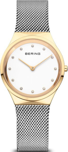 Bering Damenuhr, Quarz, Edelstahl, Weiß, 30 mm, 3 ATM - Bild 1