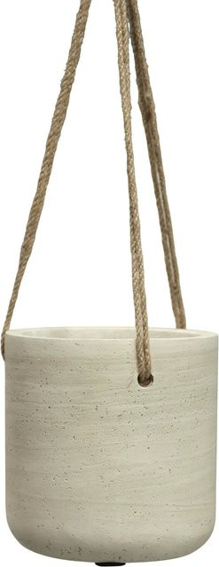 Hänge-Pflanztopf Liron von artplants, Keramik, beige, B/T/H: 15 x 15 x 15 cm - Bild 1