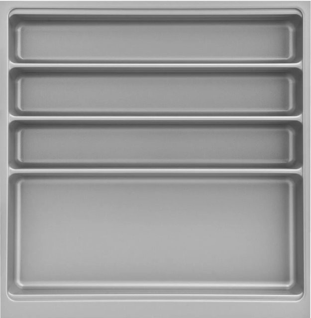 Agoform Besteckeinsatz-Set Scoop-2 mit Trenner aus Kunststoff in Silber, B/T/H: 47,4 x 46,6 x 5,9 cm - Bild 1