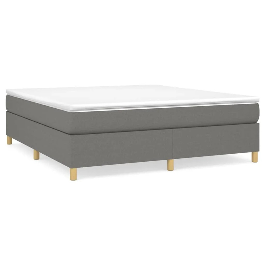 vidaXL Boxspringbett mit Matratze Hybrid-Design in Grau, B/T/H: 180 x 200 x 35 cm - Bild 2