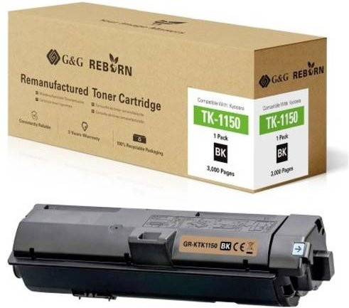 G&G Toner Cartridge Schwarz kompatibel mit Kyocera TK-1150, remanufactured, 3000 Seiten - Bild 1