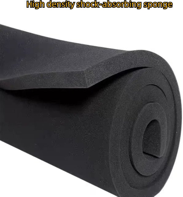 QUHAI Schaumstoff-Pad Schwarz, stoßdämpfende Schwammplatte mit hoher Dichte für Hartschalenkoffer, B: 200 cm, T: 50 cm, H: 5 cm - Bild 1