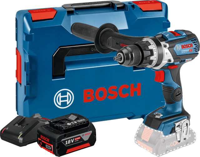Bosch Professional GSR 18V-110 C Akku-Starterset mit 5,0 Ah GBA Akku in Blau - Bild 1