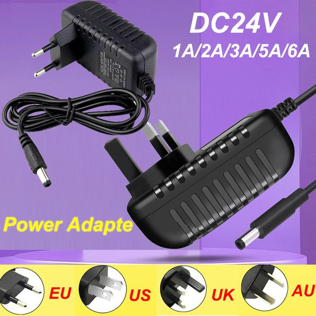 Universal LED Netzteil Beleuchtungstransformator AC110-240V DC 24V in Schwarz - Bild 1