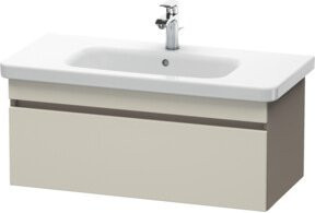 Duravit Waschtischunterschrank DuraStyle in Taupe/Beige matt, wandhängend, B: 93 cm, T: 44,8 cm, H: 39,8 cm - Bild 1