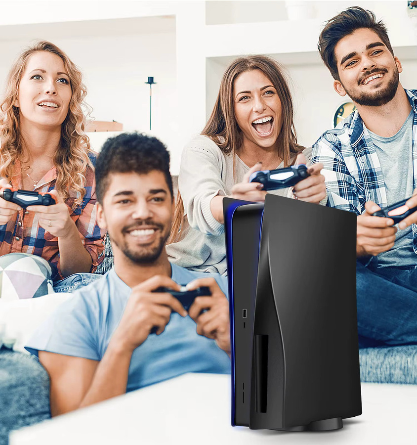 Sony PlayStation 5 Ersatz-Frontplatten für Disc-Modelle in Blau und Schwarz - Bild 6