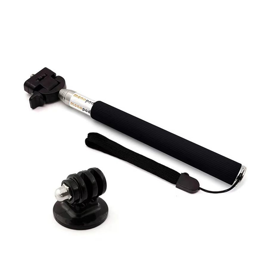 HONGDAK Selfie Stick und Einbeinstativ als Handheld-Zubehör für iPhone und GoPro Hero 9 8 7 5 4 3 mit Mount Adapter - Bild 3