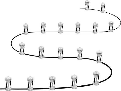 LEDVANCE Endura Garden Dot LED-Lichterkette mit integriertem LED in Warmweiß, 12W, Transparent, IP65 - Bild 1