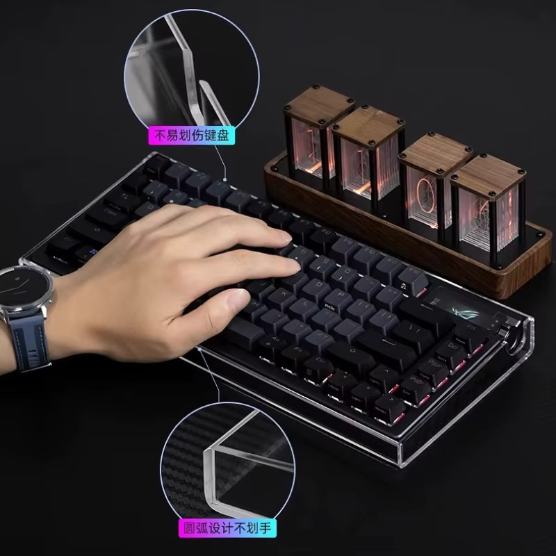 Modgo Acryl Staubschutzhülle für ROG Azoth Extreme und Strix Scope Serie, transparent - Bild 4