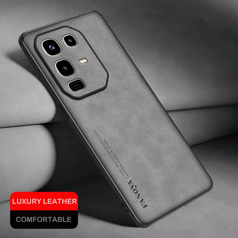Lammfell Leder Schutzhülle für Infinix Note 50x, Note 40 Pro 4G und Note 40 5G in Braun - Bild 3