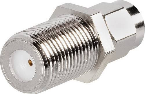 BKL Electronic SMA-Adapter SMA-Stecker auf F-Buchse in Silber - Bild 1