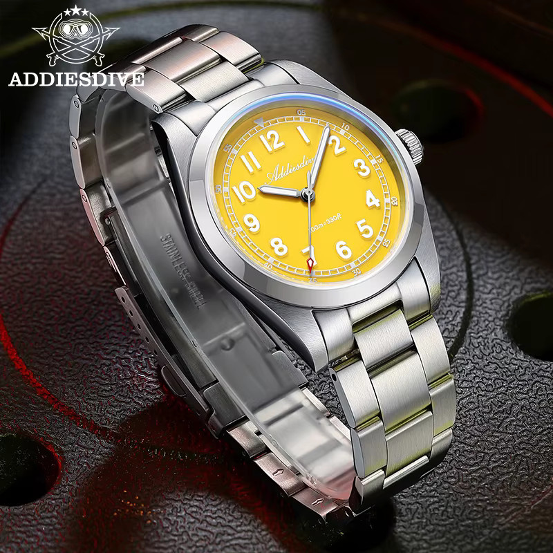 ADDIESDIVE Armbanduhr, Quarz, Edelstahl, Saphirglas, Herren - Bild 3