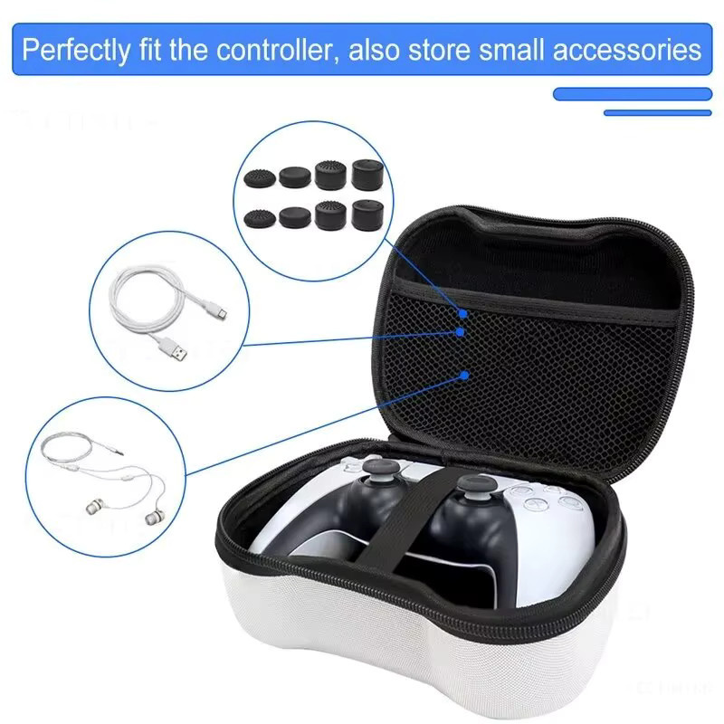 TECTINTER Reise-Schutztasche in Schwarz für Xbox One, Series S/X, PS5, PS4, PS3, Switch Pro und Steam Controller - Bild 2