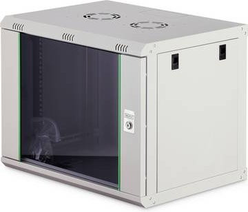 Digitus Soho Wandgehäuse DN-19 09-U-EC 19 Zoll, 9 HE, Lichtgrau (RAL 7035), B: 60 cm, H: 49,1 cm, T: 45 cm - Bild 1