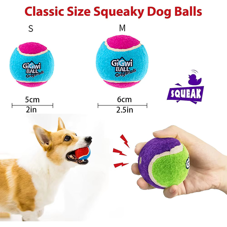 Gabe Quietschender Tennisball, interaktives Hundespielzeug, Gummiball - Bild 2