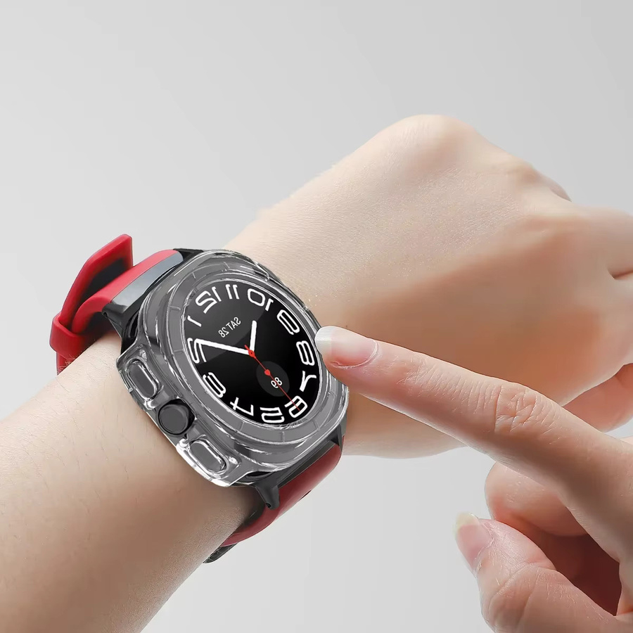 Geekthink Uhrenzubehör, Silikon, Schwarz, Samsung Galaxy Watch Ultra 47 mm - Bild 4