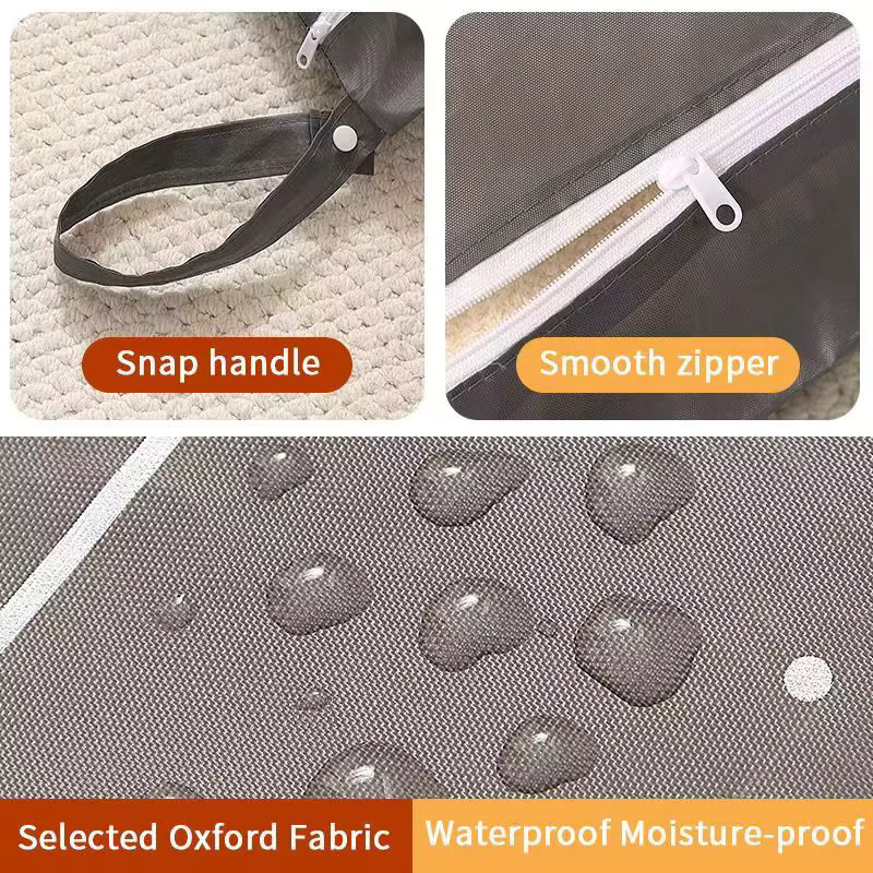 Wasserdichte Aufbewahrungstasche aus Oxford-Stoff für schmutzige Kleidung und Wäsche in Pink - Bild 5