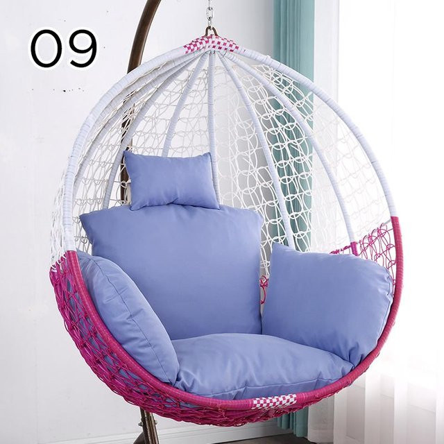 Baumwolle Kissenbezug L-Cushion Cover für Hängeschaukel und Gartenliege in Blau - Bild 1