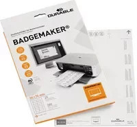 DURABLE Einsteckschild BADGEMAKER in Weiß mit Maßen B: 74 mm x H: 34 mm - Bild 1