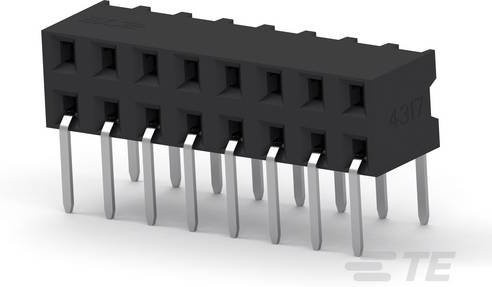 TE Connectivity Einbau-Buchsenleiste Standard 1-2314923-6 Schwarz aus Kunststoff - Bild 1