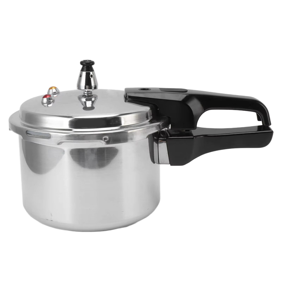 Qiilu Mini-Schnellkochtopf aus Aluminiumlegierung, Silber, Volumen: 3 l - Bild 3