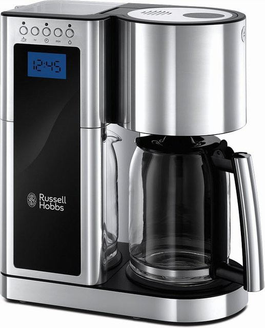 Russell Hobbs Elegance Digitale Glas-Kaffeemaschine mit Timer in Edelstahl und Schwarz - Bild 1