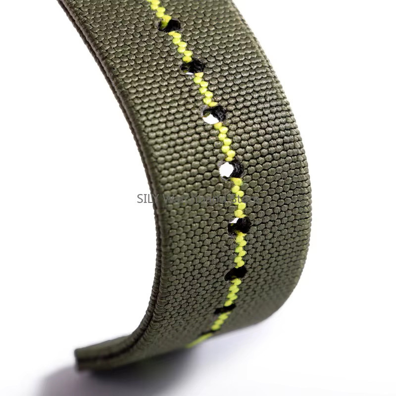 asukaband Uhrenarmband Nylon, Silber, Unisex - Bild 3