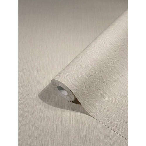 Marburg Vliestapete Modernista Uni Dunkelbeige FSC mit Streifenmuster B/L: 0,53 x 10,05 m - Bild 3