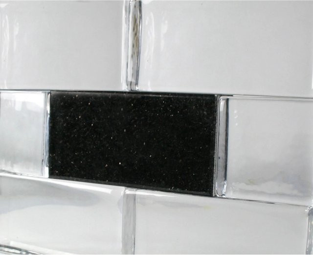 Fuchs Design Glasziegel Crystal Collection Nature Touch Galaxy Black, BxH: 20 x 10 cm - Bild 1