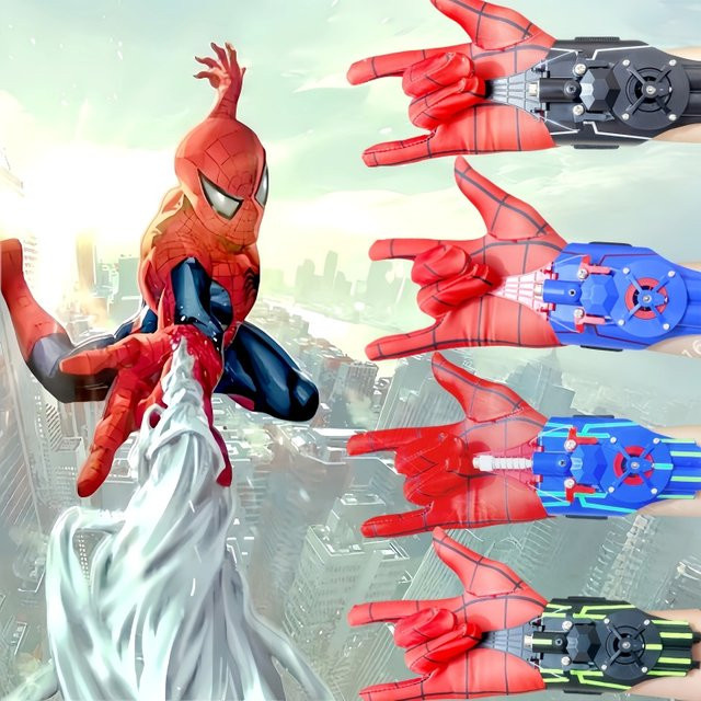 Bandai Marvel Spiderman Web Shooters, Cosplay Spielzeug Requisiten, mit Licht - Bild 1