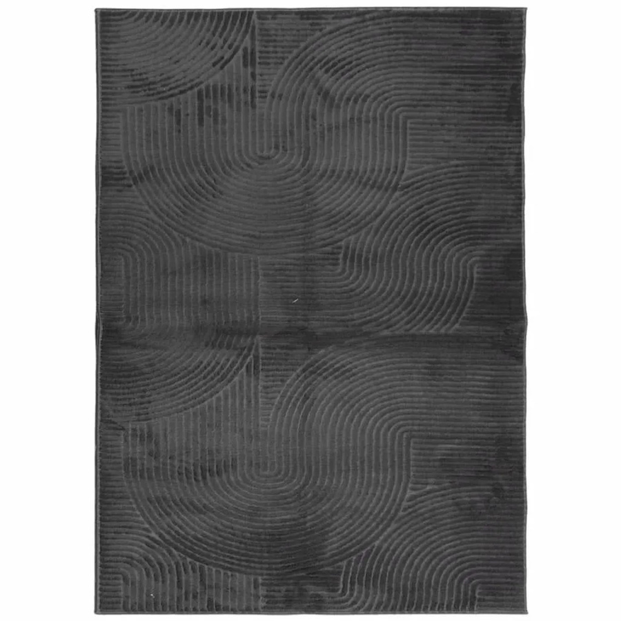 vidaXL Teppich IZA Kurzflor im Skandi-Stil, Anthrazit, B/T: 240 x 340 cm - Bild 2