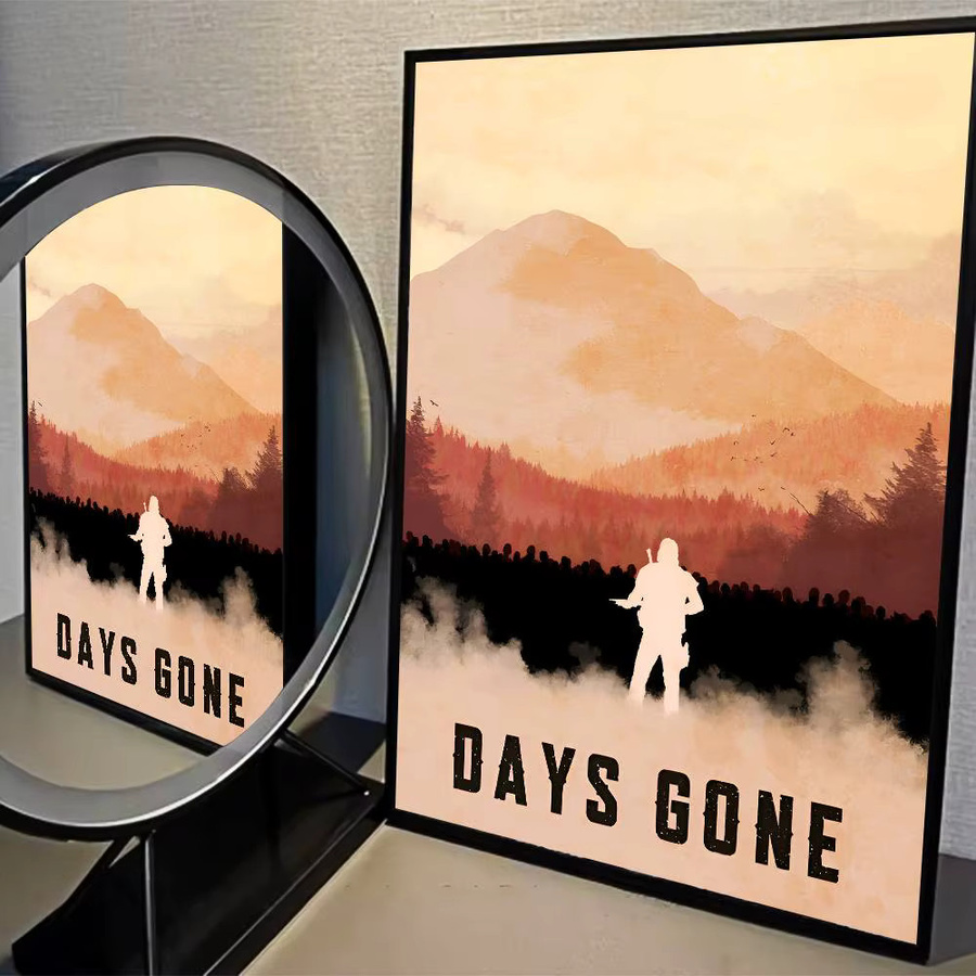 Days Gone Film Sticky Poster Whitepaper Aufkleber für dein Zimmer, Bar oder Café in Weiß - Bild 2